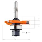 CMT C922 Schlitzfräser und Aufnahmedorne - D47,6x3,5 H12,8 S=12 HW -2