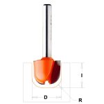 CMT Fräser für Holztabletts - R6,4 D19x16 S=12 HW -2