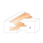 CMT C991 Fräsersets für Profile und Konterprofile - D44,4 t18-22 Profile B S=12 HW -3