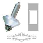 CMT set für ornamente, 3D Fräser S = 8 mm, klassische Schablone mit rahmen -1