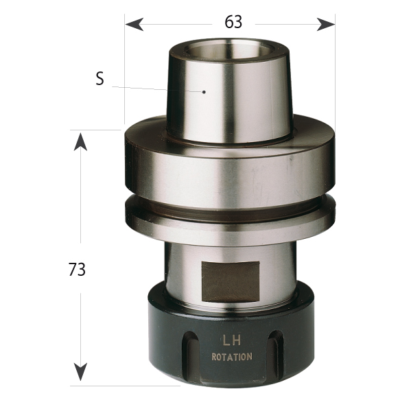 Spannzangenfutter HSK F63 ER32 - linksdrehend-1 Spannzangenfutter HSK F63 ER32 - linksdrehend -1