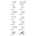 Schraube - M6x20 DIN933 Zn set 5ks -2