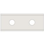 N011 Hartmetall-Wendeplatte Z4 - 50x5,5x1,5 Schichtpressstoff, MDF+ -1