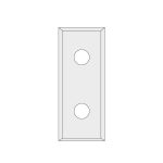 N012 Hartmetall-Wendeplatte Z4 - 39,5x9x1,5 Schichtpressstoff, MDF -1