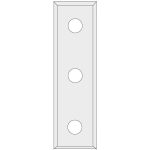 N012 Hartmetall-Wendeplatte Z4 - 50x9x1,5 UNI -1