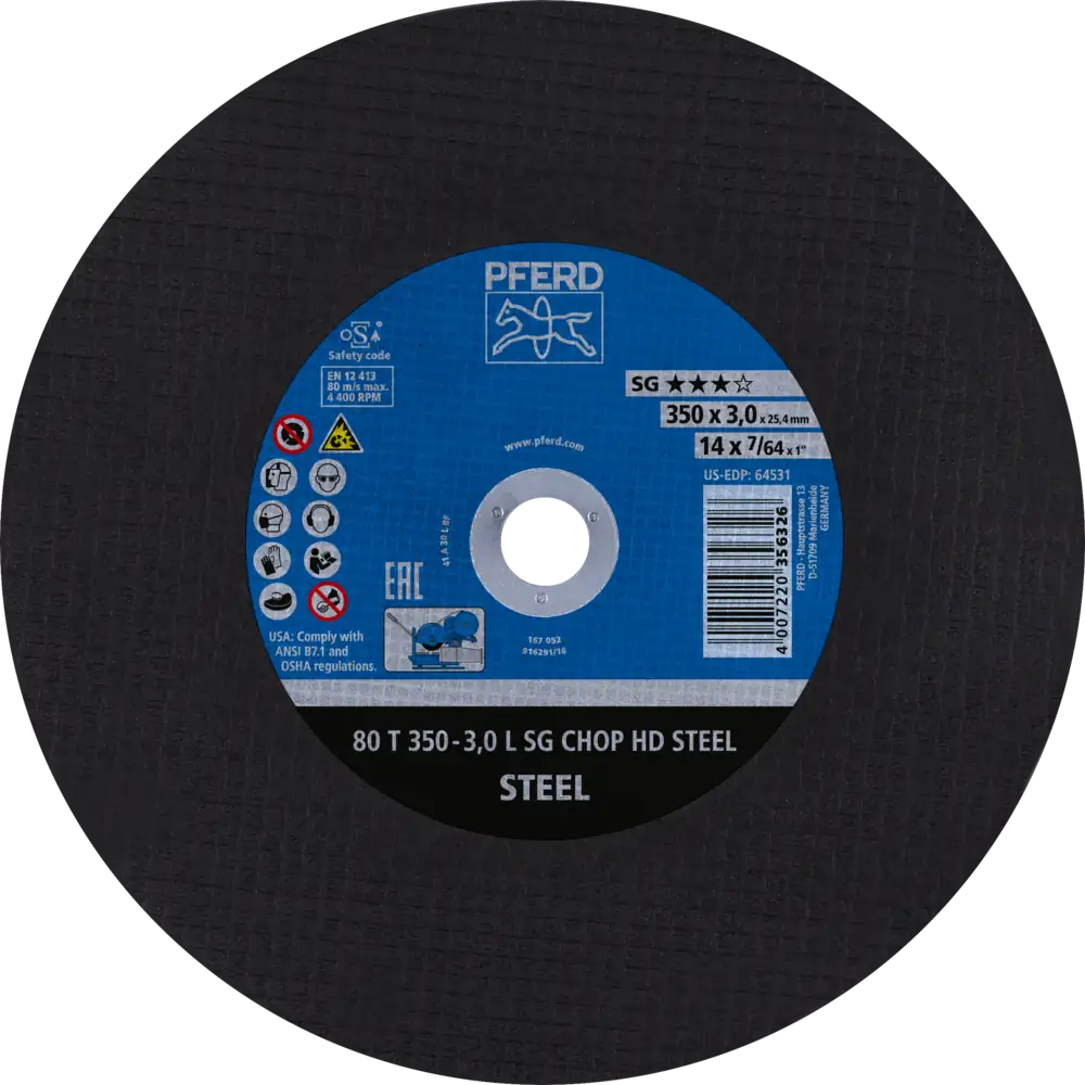Pferd Tools PFERD TOOLS Trennscheibe T 350x3,0x25,4 mm Leistungslinie SG CHOP HD STEEL für Stahl-1 Product picture Primär-Darstellung