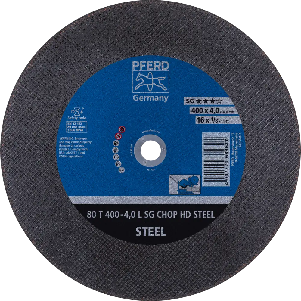 Pferd Tools PFERD TOOLS Trennscheibe T 400x4,0x32 mm Leistungslinie SG CHOP HD STEEL für Stahl-1 Product picture Primär-Darstellung