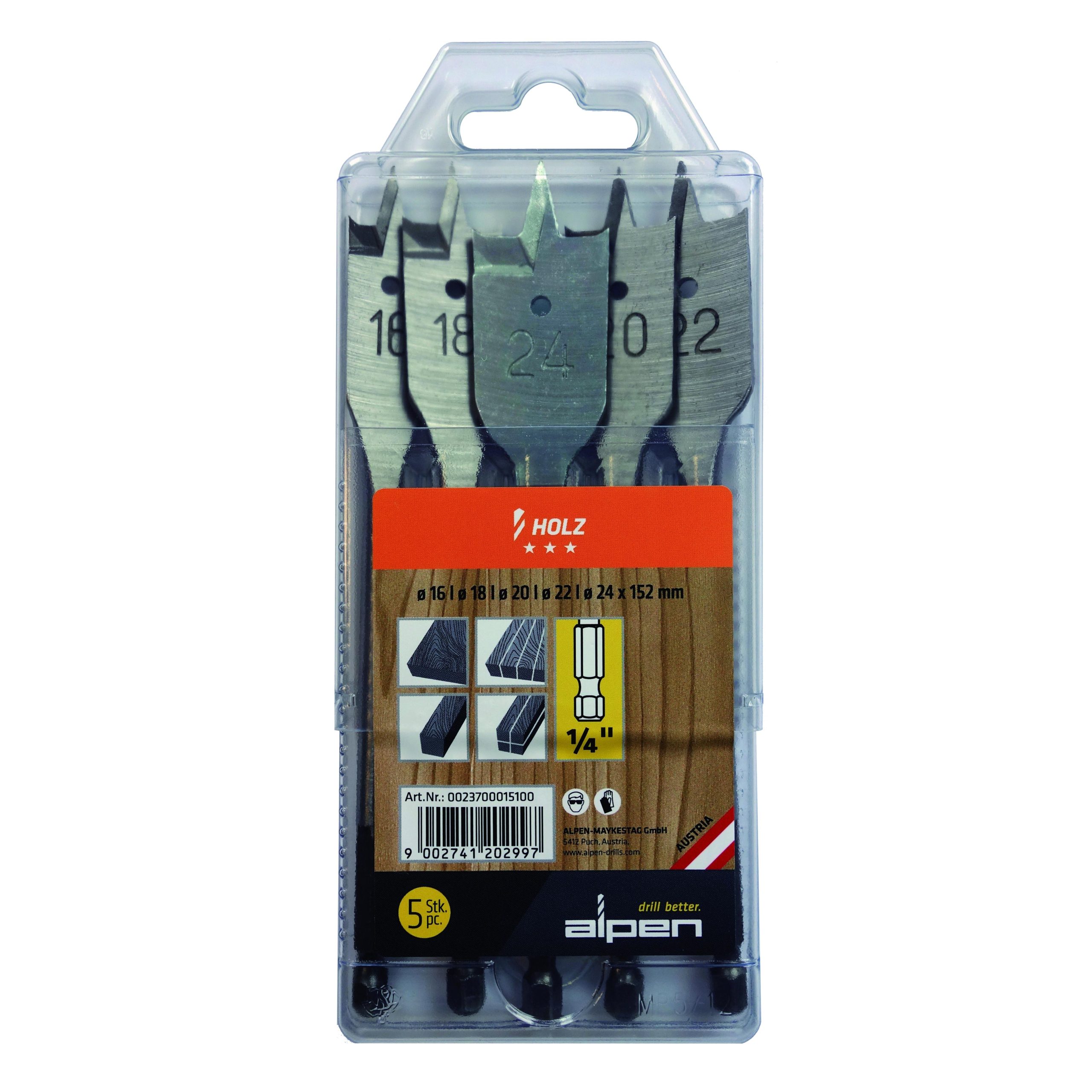 FLACHFR__SBOH_HOLZ_Set_5-tlg_16-18-20-22-24_Flachfr__sbohrer-9.jpg Alpen Drill FLACHFRÄSBOH HOLZ Set.5-tlg.16-18-20-22-24 Flachfräsbohrer – Bild 1