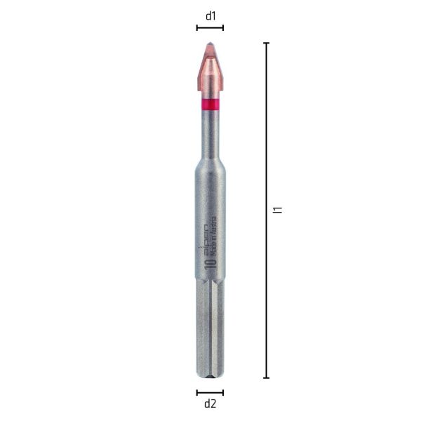L106 Ø8 Feinsteinzeug-Fliesenbohrer C PROTECTOR-2