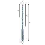 L250 Ø18 Hammerbohrer FORCE X-2