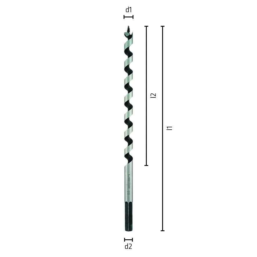 L460 Ø16 Schlangenbohrer Form Lewis-2