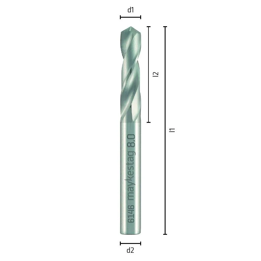 L70 Ø6,3 VHM-Spiralbohrer VHM Bohrer-2