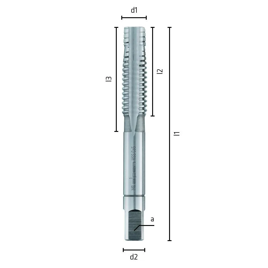 L50 Ø5 Handgewindebohrer HSS Cobalt-2