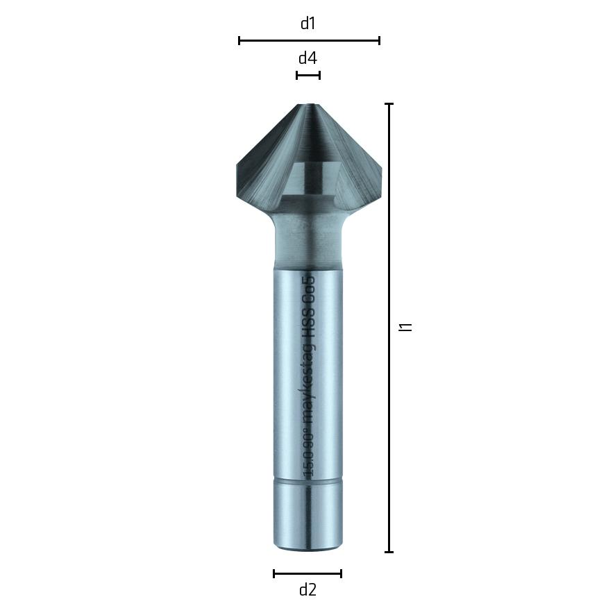 L67 Ø23 HSS Cobalt Kegelsenker ungleiche Teilung MAYKESTAG-2