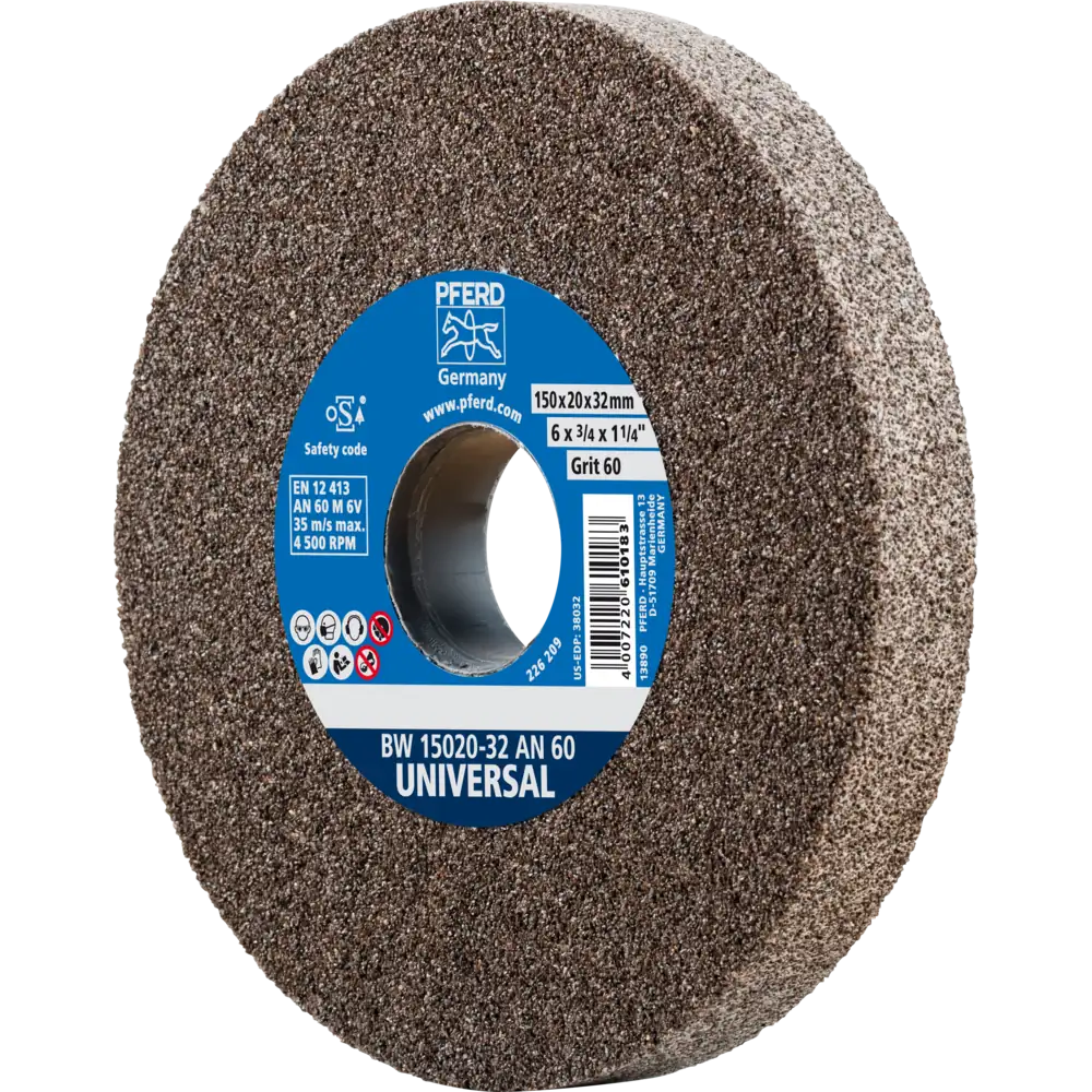 Pferd Tools PFERD TOOLS Schleifbockscheibe Ø 150x20mm Bohrung-Ø 32 mm A60 für universelle Schleifaufgaben-1 Product picture Primär-Darstellung