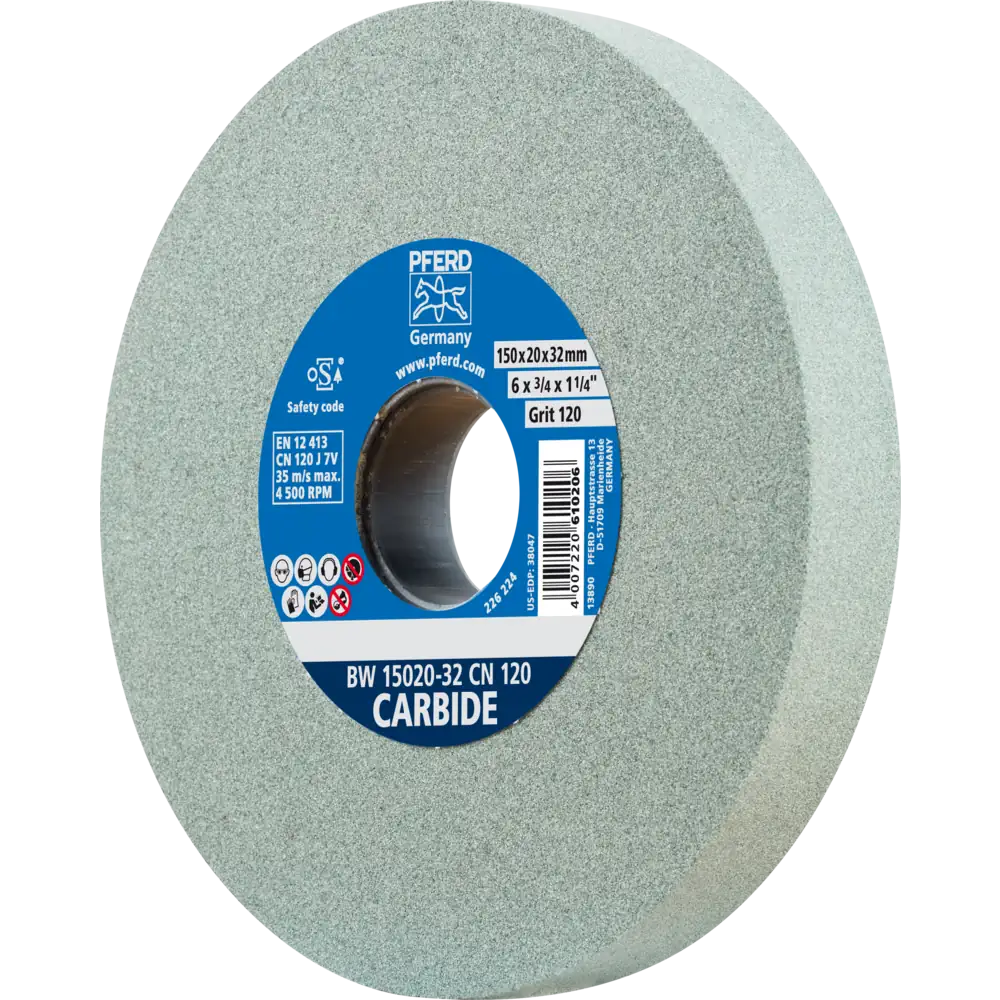 Pferd Tools PFERD TOOLS Schleifbockscheibe Ø 150x20mm Bohrung-Ø 32 mm SiC120 für harte Materialien z.B. Hartmetall-1 Product picture Primär-Darstellung