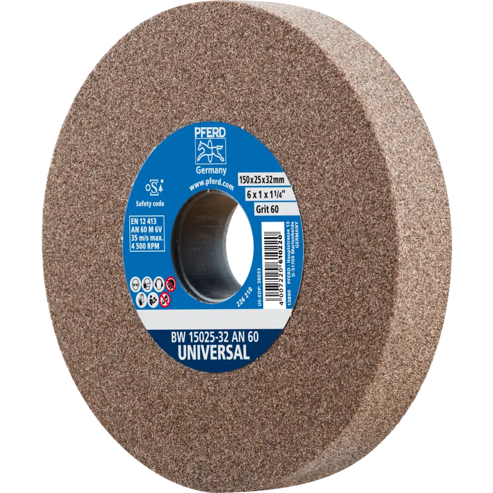 Pferd Tools PFERD TOOLS Schleifbockscheibe Ø 150x25 mm Bohrung-Ø 32 mm A60 für universelle Schleifaufgaben-1 Product picture Primär-Darstellung