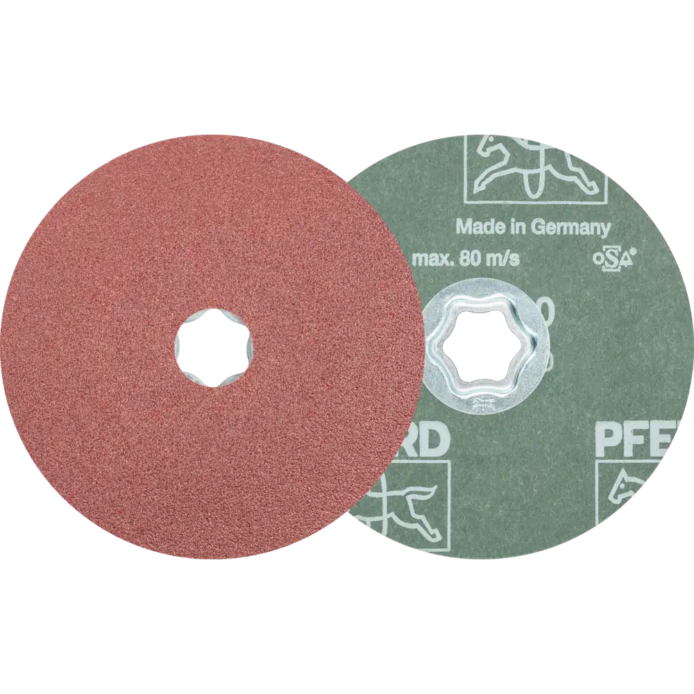 Pferd Tools PFERD TOOLS COMBICLICK Korund Fiberscheibe Ø 125 mm A60 für universelle Anwendungen (10)-1 Product picture Primär-Darstellung