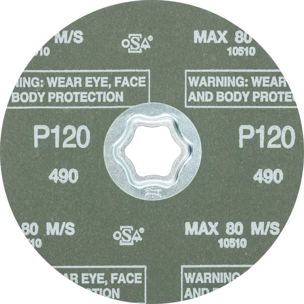 Pferd Tools PFERD TOOLS COMBICLICK Korund Fiberscheibe Ø 125 mm A-COOL120 für Edelstahl-3 Product picture Rückansicht