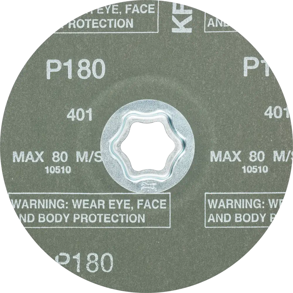 Pferd Tools PFERD TOOLS COMBICLICK Korund Fiberscheibe Ø 125 mm A-COOL180 für Edelstahl-3 Product picture Rückansicht