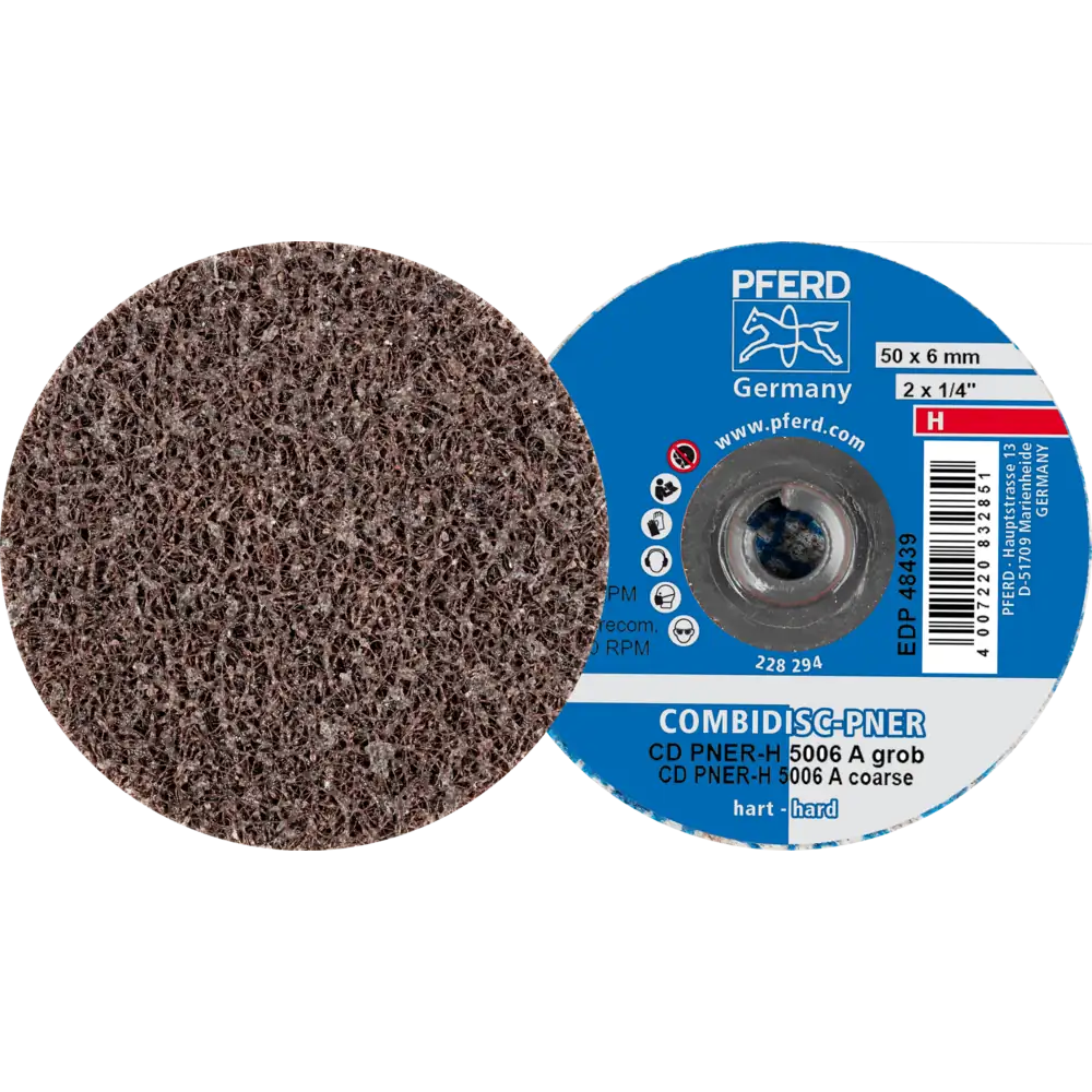 Pferd Tools PFERD TOOLS COMBIDISC verpresste Vliesronde CD PNER Ø 50mm Hart A Grob für Finish-1 Product picture Primär-Darstellung