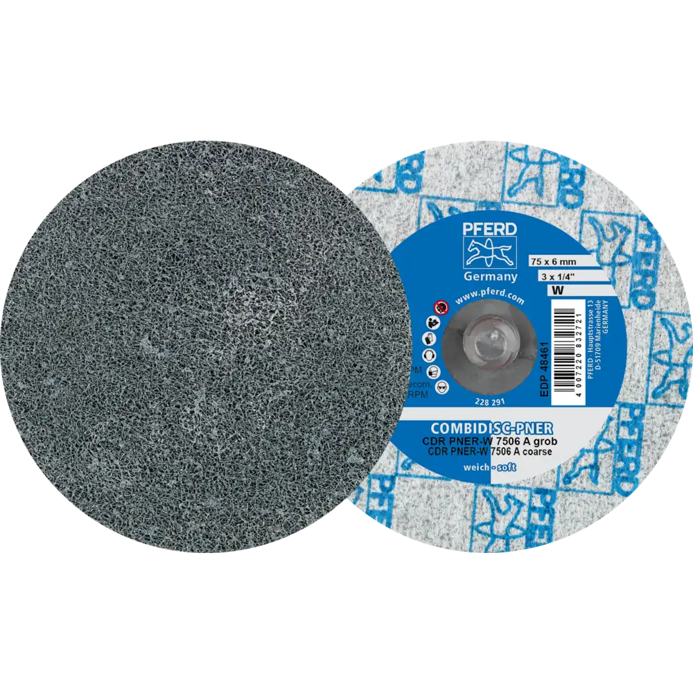 Pferd Tools PFERD TOOLS COMBIDISC verpresste Vliesronde CDR PNER Ø 75 mm Weich A Grob für Finish-1 Product picture Primär-Darstellung