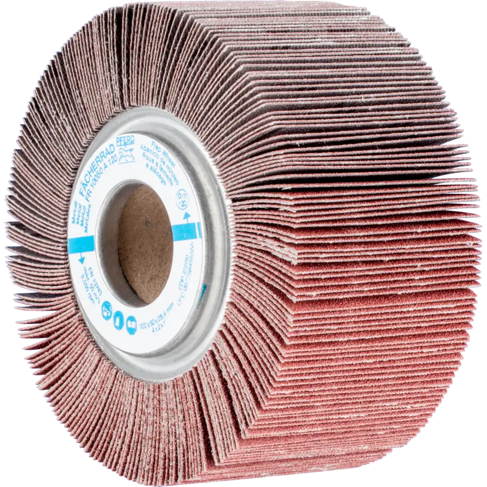 Pferd Tools PFERD TOOLS Lamellenschleifrad FR Ø 100x50mm Bohrung Ø 25,4 mm A120 für universelle Anwendung-1 Product picture Primär-Darstellung