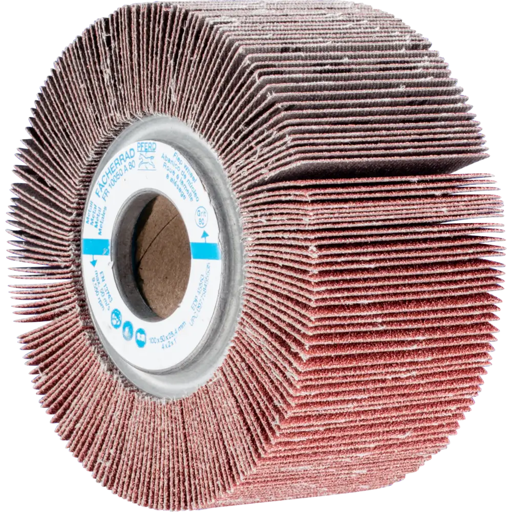 Pferd Tools PFERD TOOLS Lamellenschleifrad FR Ø 100x50mm Bohrung Ø 25,4 mm A80 für universelle Anwendung-1 Product picture Primär-Darstellung