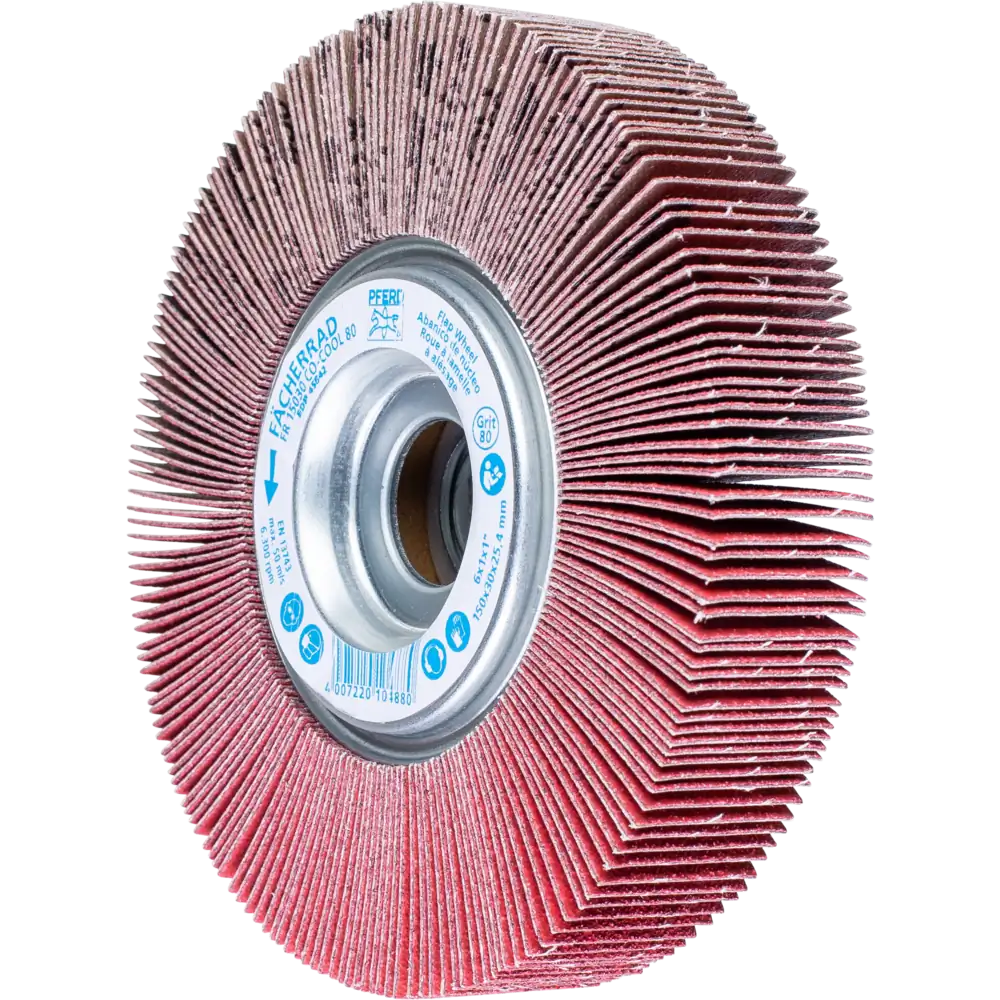 Pferd Tools PFERD TOOLS Lamellenschleifrad FR Ø 150x30mm Bohrung Ø 25,4 mm CO-COOL80 für kühlen Schliff auf Edelstahl-1 Product picture Primär-Darstellung