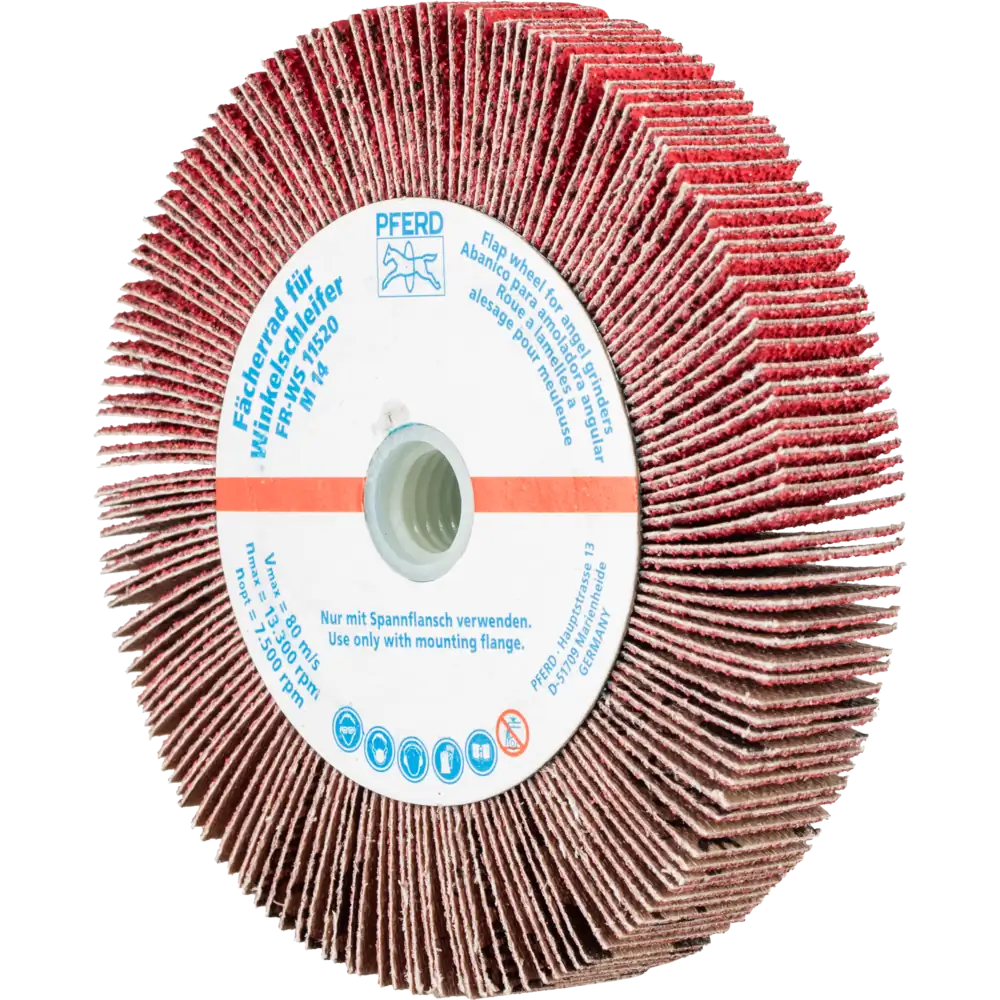 Pferd Tools PFERD TOOLS Lamellenschleifrad für Winkelschleifer FR WS Ø 115x20mm M14 CO-COOL60 für Edelstahl-1 Product picture Primär-Darstellung