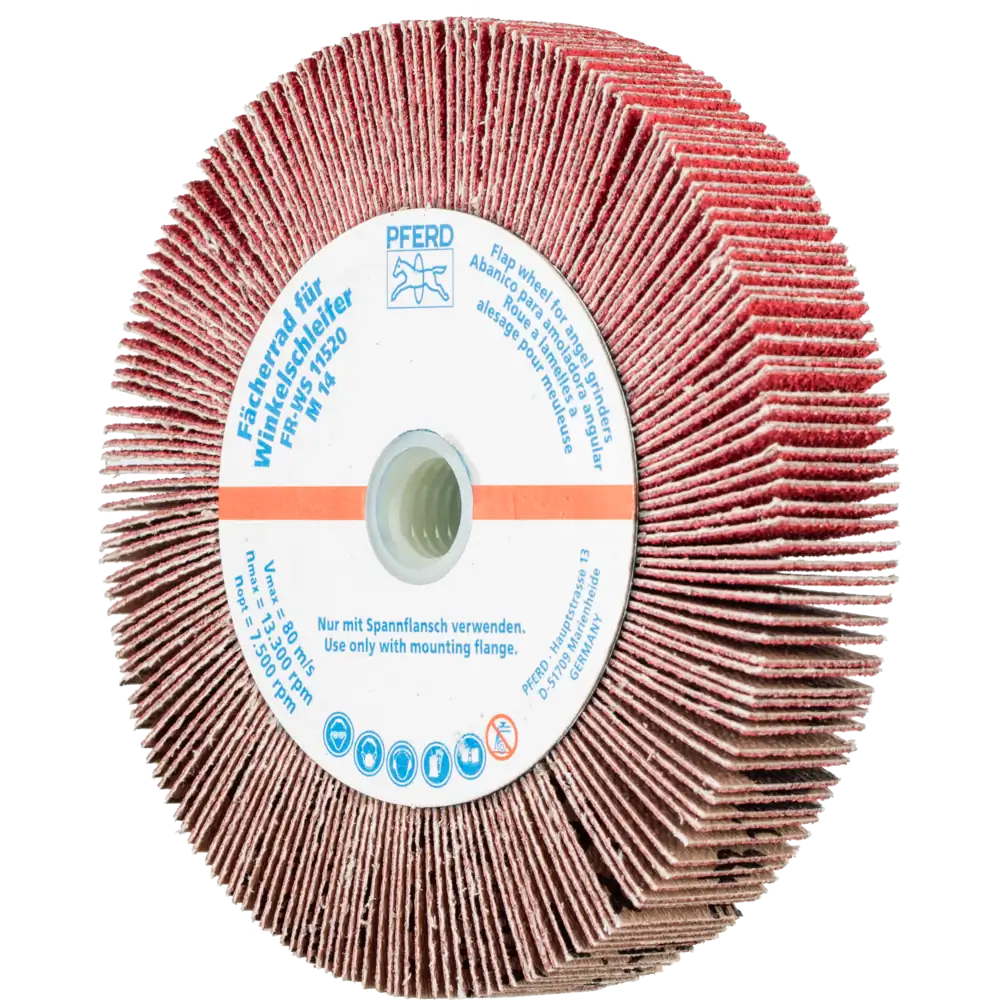 Pferd Tools PFERD TOOLS Lamellenschleifrad für Winkelschleifer FR WS Ø 115x20mm M14 CO-COOL80 für Edelstahl-1 Product picture Primär-Darstellung