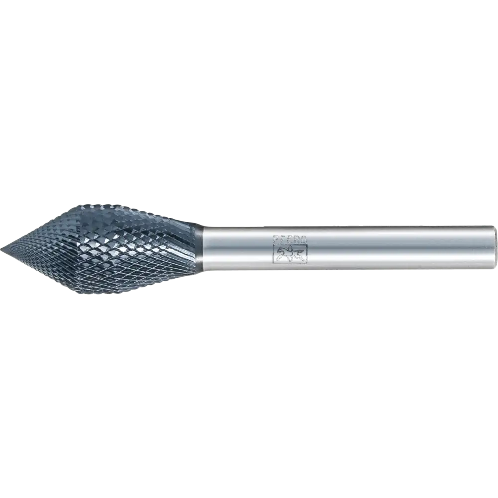 Pferd Tools PFERD TOOLS Hartmetall Hochleistungsfrässtift MICRO KZW Ø 12x25 mm Schaft-Ø 6mm HICOAT besch. Spezialform für Anfas-/Entgratarbeiten im Robotereinsatz-1 Product picture Primär-Darstellung