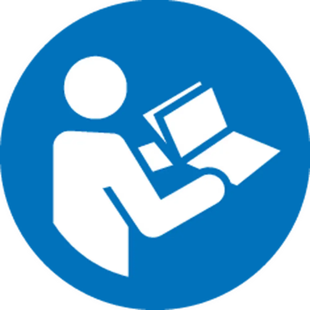 Pferd Tools PFERD TOOLS Keramikkorn Schleifband BA 20x480mm CO-COOL60 für Edelstahl-Schliff mit Bandschleifer-5 Safety pictogram Refer to instruction manual/booklet (ISO 7010)