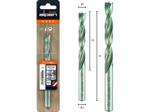 L86 Ø5 Holzspiralbohrer Profi Holz-1