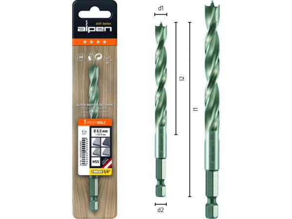 Holzspiralbohrer Profi Holz-1