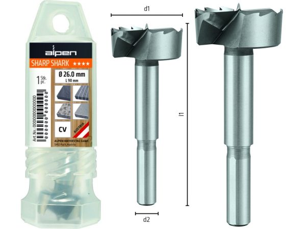 Forstnerbohrer SHARP SHARK-1