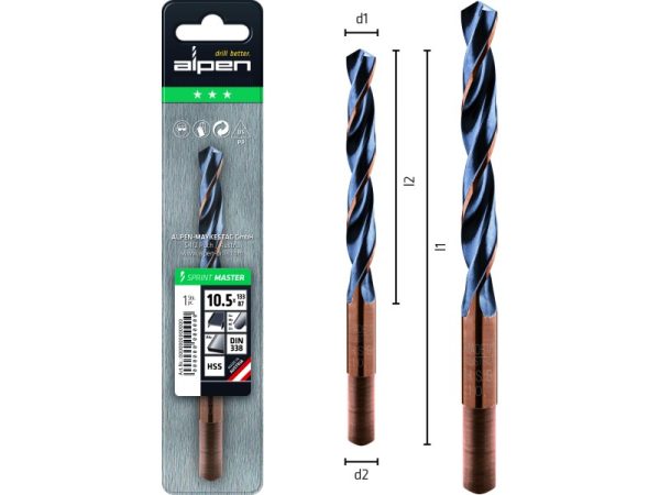 L142 Ø11 Spiralbohrer DIN 338 Sprint Master-1