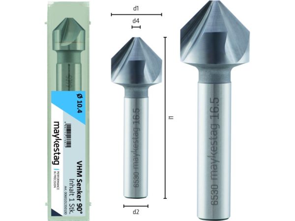 L40 Ø5,3 VHM-Kegelsenker ungleiche Teilung VHM Senker-1