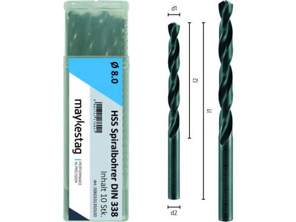 L125 Ø8,9 Spiralbohrer HSS DIN 338-1