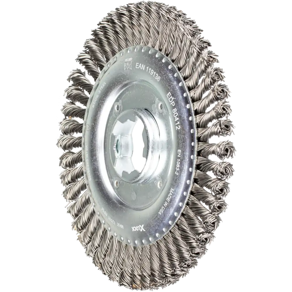 Pferd Tools PFERD TOOLS PIPELINE Bürste gezopft RBG Ø 125x6 Bohrung 22,2 mm/X-LOCK Stahl-Draht-Ø 0,50mm Winkelschleifer-1 Product picture Primär-Darstellung