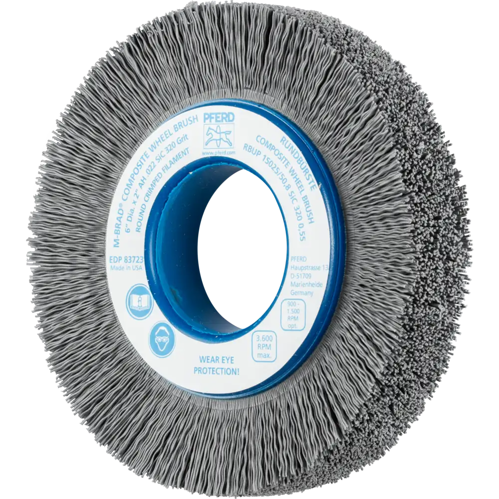 Pferd Tools PFERD TOOLS COMPOSITE Rundbürste RBUP Ø 150x25x50,8 mm Bohrung SiC-Filament-Ø 0,55 mm Korn 320 stationär-1 Product picture Primär-Darstellung