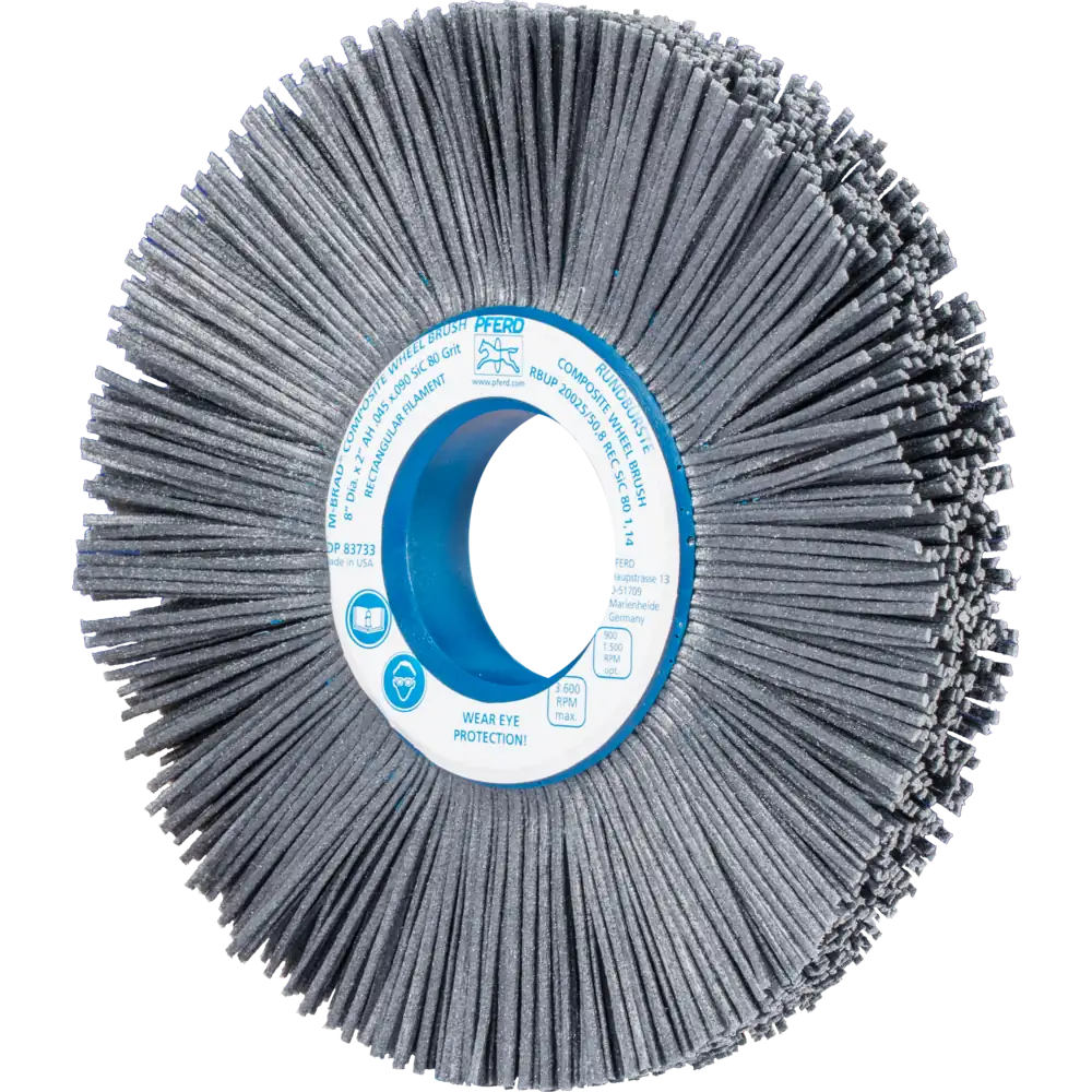 Pferd Tools PFERD TOOLS COMPOSITE FLEX Rundbürste RBUP Ø 200x25x50,8 mm Bohrung SiC-Filament-Ø 1,14 mm Korn 80 stationär-1 Product picture Primär-Darstellung