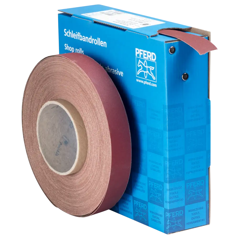 Pferd Tools PFERD TOOLS Korund Schleifbandrolle Gewebe SBR Breite 25 mmxLänge 50m A320 für universelle Anwendung-1 Product picture Primär-Darstellung
