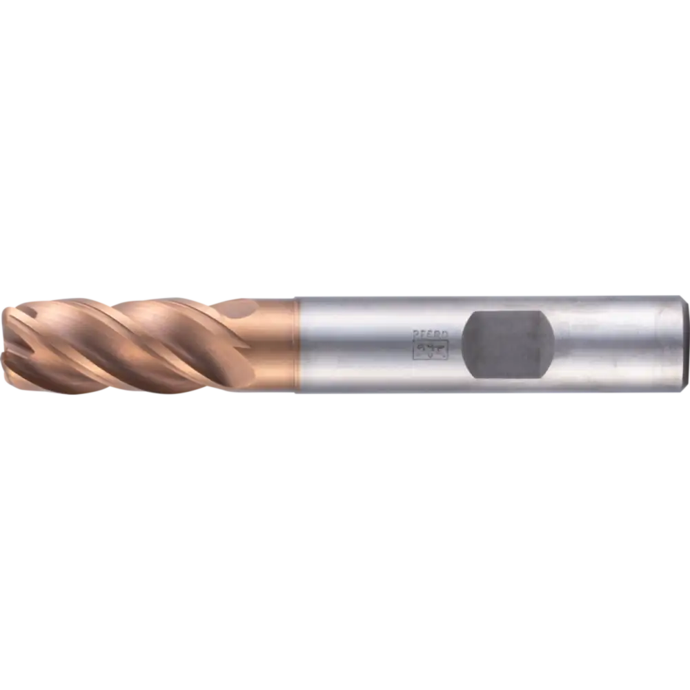 Pferd Tools PFERD TOOLS VHM-Fräser Ø8mm, 4 Schneiden, 2xDC, Radius 2mm, AlTiN / TiSiXN beschichtet, Schaft HB, Performance Rostfrei-1 Product picture Primär-Darstellung