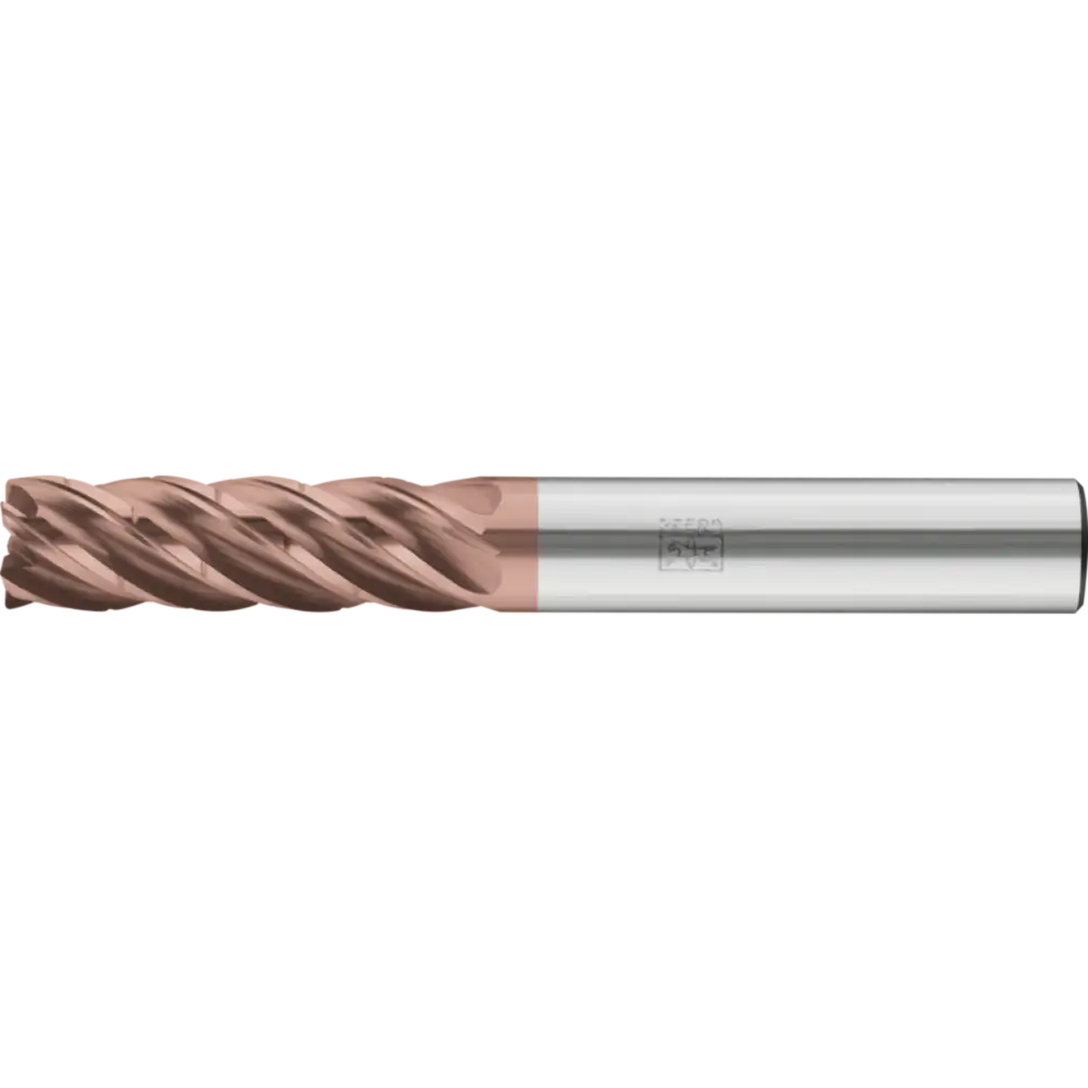 Pferd Tools PFERD TOOLS VHM-Fräser Ø20mm, 5 Schneiden, mit Spanteiler, 3xDC, Radius 1mm, AlTiN / TiSiXN beschichtet, Schaft HB, Performance Rostfrei-1 Product picture Primär-Darstellung