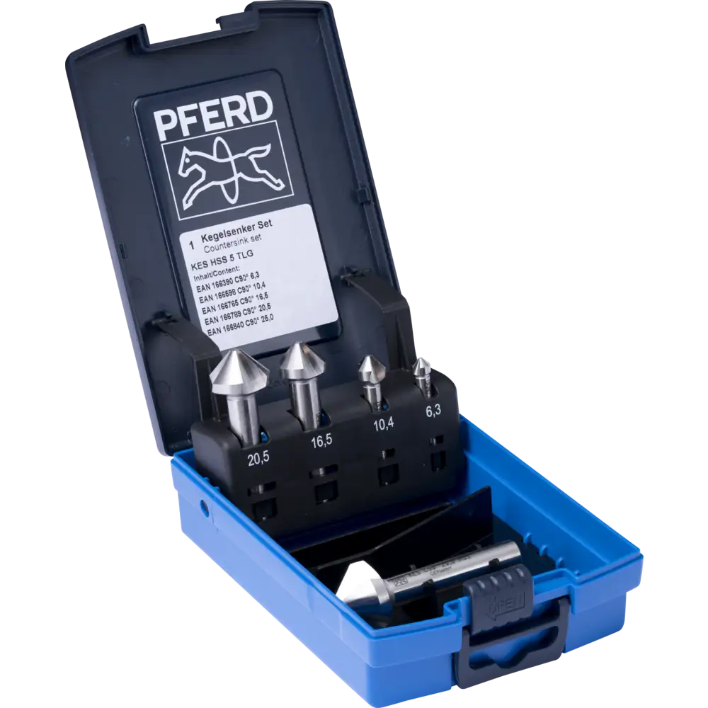 Pferd Tools PFERD TOOLS HSS-Kegelsenker-Set 5-tlg. DIN 335 C 90°-1 Product picture Primär-Darstellung