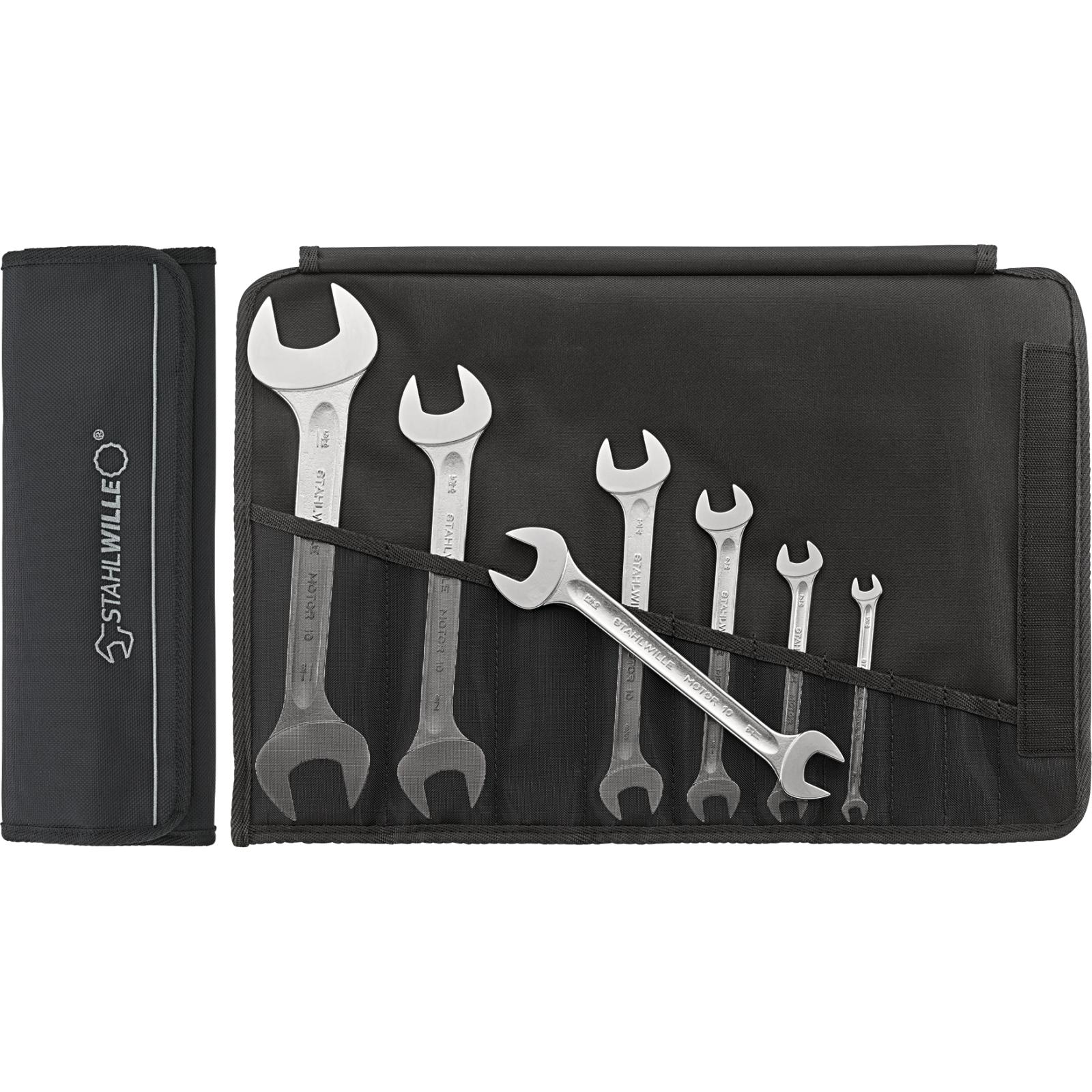 STAHLWILLE Doppelmaulschlüssel-Satz MOTOR 10a/7 1/4x5/16-1.1/8x1.5/16 7 St.-1 main HighRes image