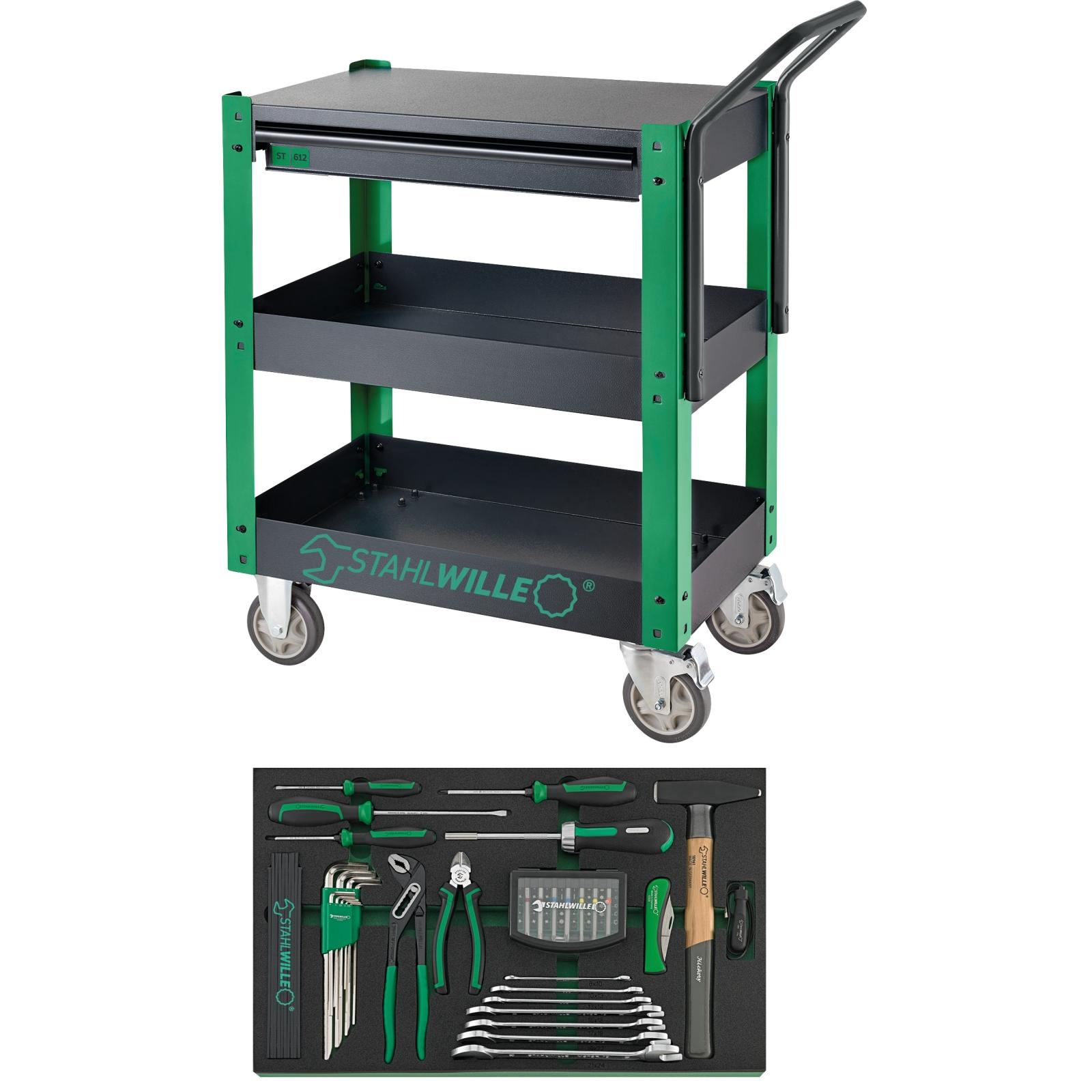 STAHLWILLE Wkz.-Sortiment m.Service-Trolley 612/83 ST Schubl. 83 St.-1 main HighRes image
