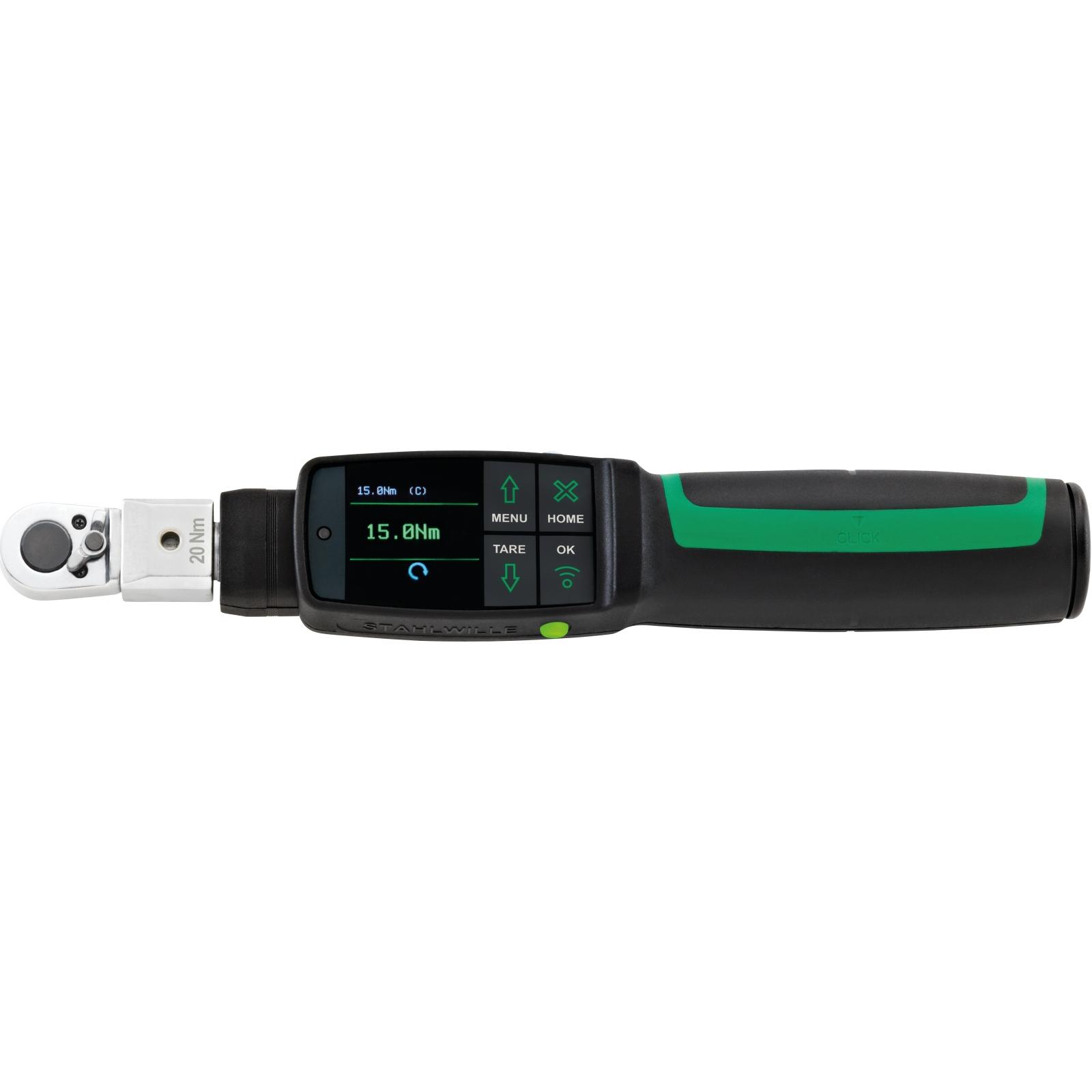 STAHLWILLE Elektronischer Drehmoment-/Drehwinkelschlüssel MANOSKOP® 714R 2-20N·m 1/4" L. 269mm-1 main HighRes image