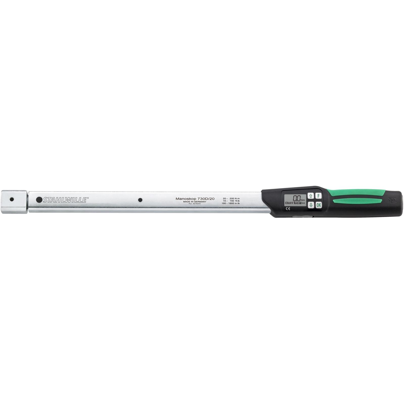 STAHLWILLE Elektronischer Drehmomentschlüssel MANOSKOP® 730D 40-400N·m 14 x 18 mm L. 688mm-1 main HighRes image